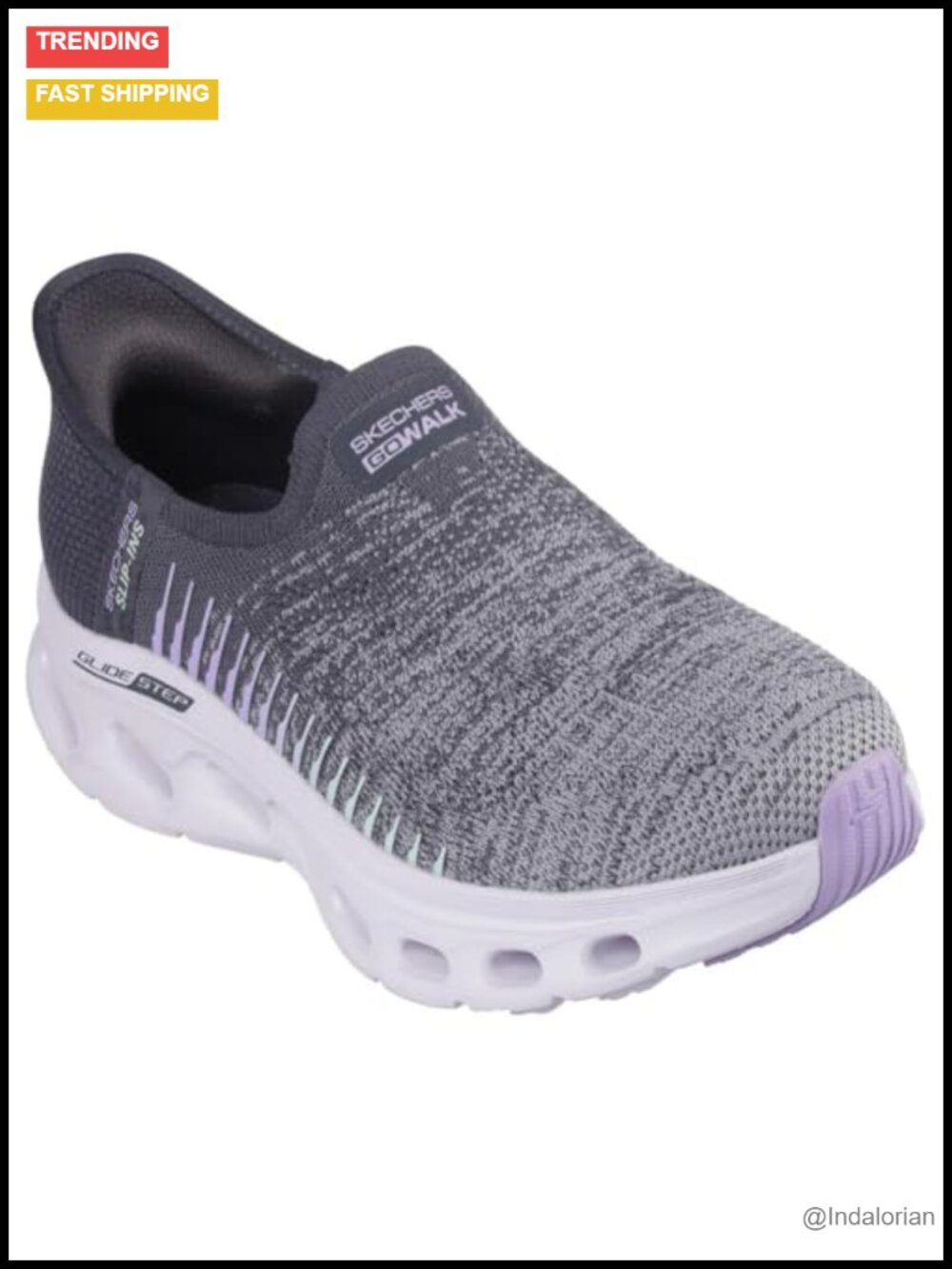 Hands Free Slip-Ins Women's Walking Sneaker Vegan Knit Machine Washable